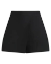 Valentino Garavani Woman Shorts & Bermuda Shorts Black Size 8 Virgin Wool, Silk