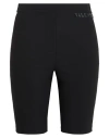 Valentino Garavani Woman Shorts & Bermuda Shorts Black Size Xl Viscose, Polyamide, Elastane In Blue
