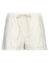 Valentino Garavani Woman Shorts & Bermuda Shorts Ivory Size 6 Cotton, Polyamide In White