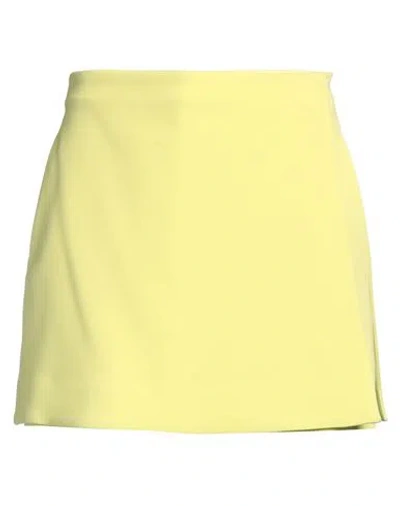 Valentino Garavani Woman Shorts & Bermuda Shorts Lime Green Size 4 Wool, Silk, Polyamide, Elastane In Green