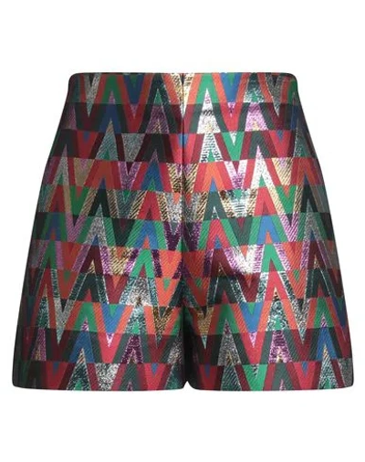 Valentino Garavani Woman Shorts & Bermuda Shorts Pink Size 2 Polyester, Silk, Metallic Fiber In Multi