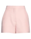 Valentino Garavani Woman Shorts & Bermuda Shorts Pink Size 4 Virgin Wool, Silk