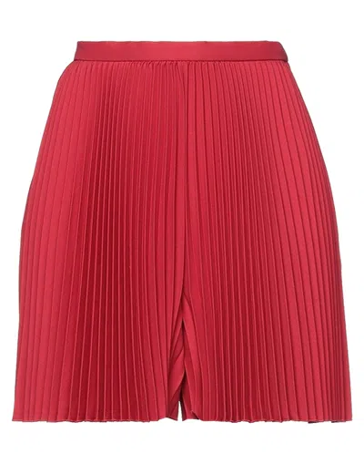 Valentino Garavani Woman Shorts & Bermuda Shorts Red Size 4 Virgin Wool, Silk