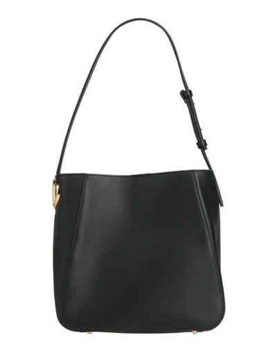 Valentino Garavani Woman Shoulder Bag Black Size - Leather