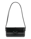 Valentino Garavani Woman Shoulder Bag Black Size - Leather In Black