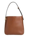 Valentino Garavani Woman Shoulder Bag Brown Size - Leather In Brown