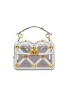 Valentino Garavani Woman Handbag White Size - Soft Leather, Plastic In Gold