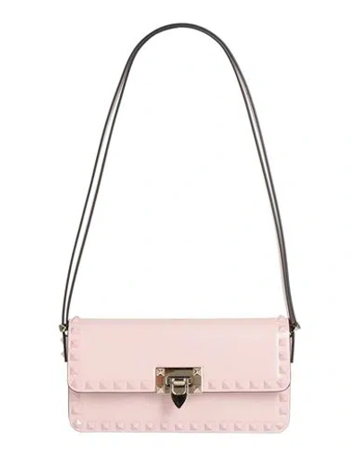 Valentino Garavani Woman Shoulder Bag Pink Size - Leather