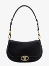 Valentino Medium Ohval Leather Shoulder Bag In Black
