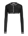 Valentino Garavani Woman Shrug Black Size L Virgin Wool In Black