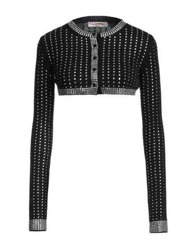 Valentino Garavani Woman Shrug Black Size L Virgin Wool