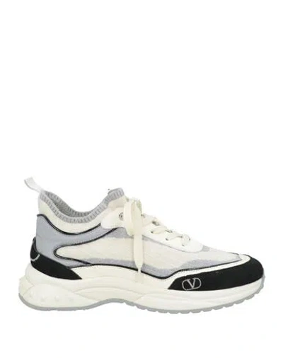 VALENTINO GARAVANI VALENTINO GARAVANI WOMAN SNEAKERS BLACK SIZE 6.5 LEATHER, TEXTILE FIBERS
