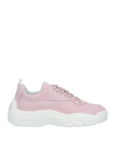 Valentino Garavani Woman Sneakers Pastel Pink Size 11 Leather