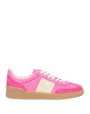 Valentino Velcro Sneakers In Cyclamen And Pink In Pink