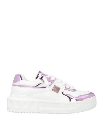 Valentino Garavani Woman Sneakers White Size 11 Leather