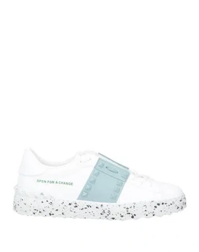 Valentino Garavani Woman Sneakers White Size 10 Textile Fibers