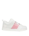 Valentino Embossed-logo Leather Trainers In White