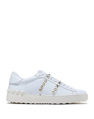 Valentino Garavani White Rockstud-embellished Low-top Sneakers