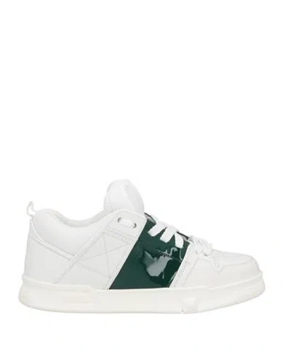 Valentino Garavani Woman Sneakers White Size 6 Leather, Textile Fibers