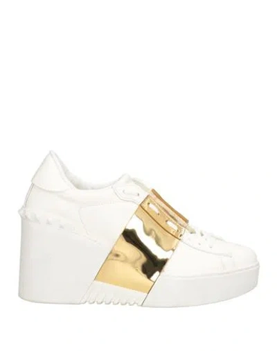 Valentino Garavani Woman Sneakers White Size 8 Leather
