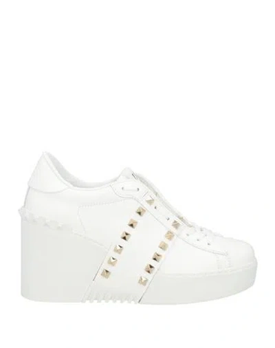VALENTINO GARAVANI VALENTINO GARAVANI WOMAN SNEAKERS WHITE SIZE 7.5 LEATHER