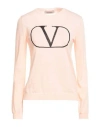 Valentino Garavani Woman Sweater Apricot Size 6 Virgin Wool