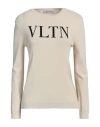 Valentino Garavani Woman Sweater Beige Size 6 Viscose, Polyamide
