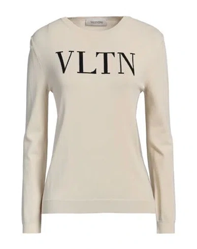 Valentino Garavani Woman Sweater Beige Size 6 Viscose, Polyamide