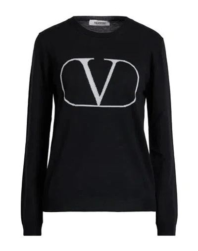 Valentino Garavani Woman Sweater Black Size 6 Virgin Wool
