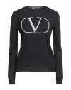 Valentino Garavani Woman Sweater Black Size 8 Virgin Wool