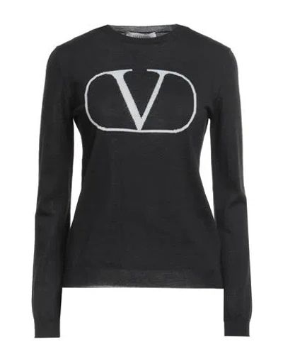 Valentino Garavani Woman Sweater Black Size 8 Virgin Wool
