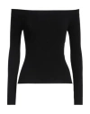Valentino Garavani Woman Sweater Black Size L Viscose, Polyamide, Polyester, Elastane In Black
