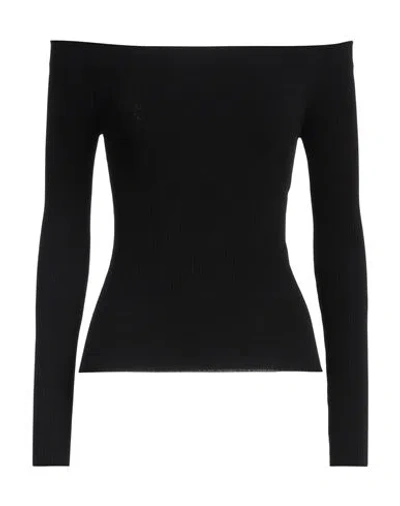 Valentino Garavani Woman Sweater Black Size L Viscose, Polyamide, Polyester, Elastane