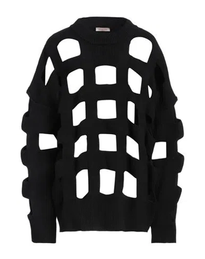 Valentino Garavani Woman Sweater Black Size M Virgin Wool