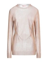 Valentino Garavani Woman Sweater Camel Size M Silk In Gold