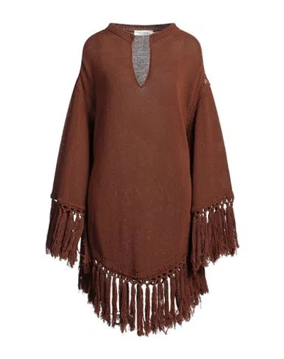 Valentino Garavani Woman Sweater Chocolate Brown Size S Virgin Wool