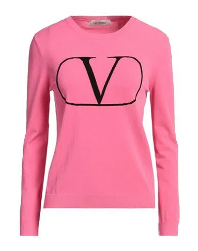 VALENTINO VALENTINO GARAVANI WOMAN SWEATER FUCHSIA SIZE 8 VISCOSE, POLYESTER