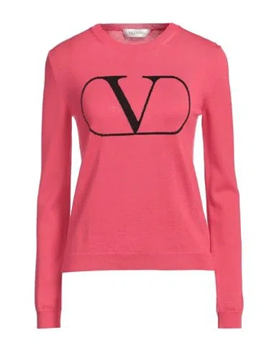 VALENTINO VALENTINO GARAVANI WOMAN SWEATER FUCHSIA SIZE 6 VIRGIN WOOL