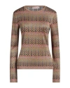 Valentino Garavani Woman Sweater Gold Size Xs Viscose, Metallic Fiber In Gold