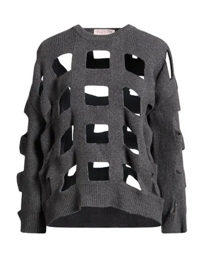 Valentino Garavani Woman Sweater Grey Size Xs Virgin Wool In Multi