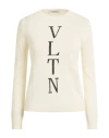 Valentino Garavani Woman Sweater Ivory Size 6 Virgin Wool In Neutral