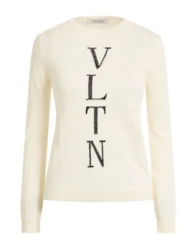 VALENTINO VALENTINO GARAVANI WOMAN SWEATER IVORY SIZE 6 VIRGIN WOOL