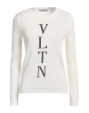 Valentino Garavani Woman Sweater Ivory Size 8 Cotton In White