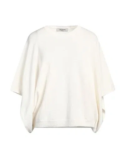 Valentino Garavani Woman Sweater Ivory Size Xl Virgin Wool, Cashmere In White