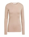 Valentino Garavani Woman Sweater Light Brown Size L Cashmere, Silk In Beige