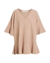 Valentino Garavani Woman Sweater Light Brown Size L Viscose, Polyester In Beige
