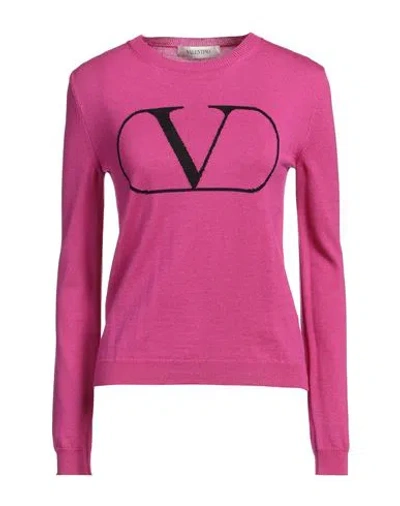 VALENTINO VALENTINO GARAVANI WOMAN SWEATER MAUVE SIZE 8 VIRGIN WOOL