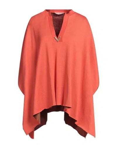Valentino Garavani Woman Sweater Orange Size L Cotton, Viscose, Polyamide, Elastane