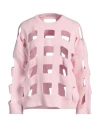 Valentino Garavani Woman Sweater Pink Size L Virgin Wool