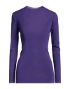 Valentino Garavani Woman Sweater Purple Size S Cashmere, Silk In Purple
